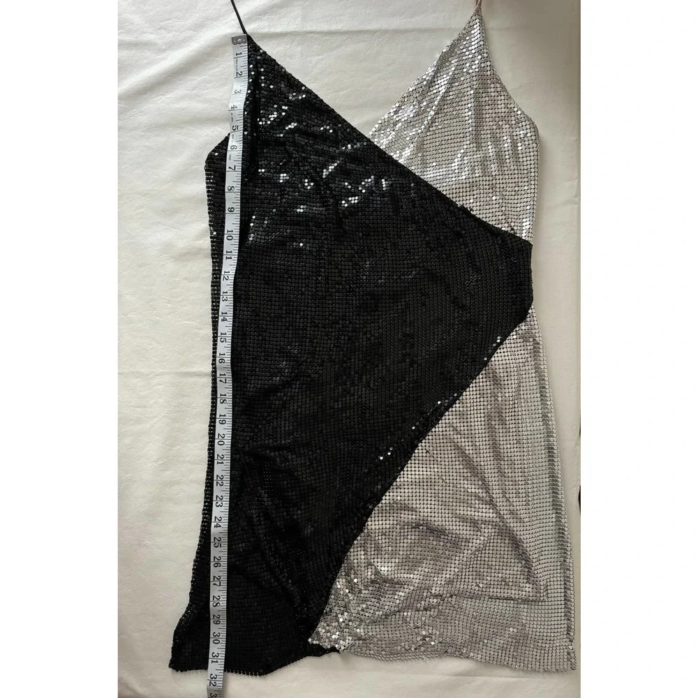 Alice + Olivia Ally Chainmail Halter Neck Dress Size 6